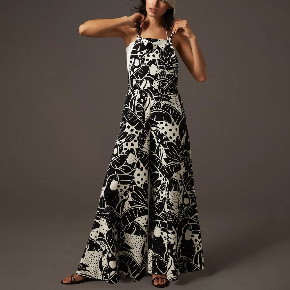HTF Anthropologie Farm Rio Printed Overalls